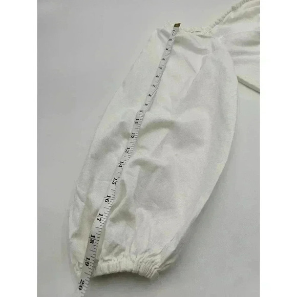 Pretty Little Thing Women's Large White One-shoulder Asymmetrical Crop Top - Picture 5 of 7